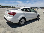 2014 Kia Rio Lx White vin: KNADM4A3XE6366040