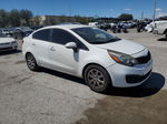 2014 Kia Rio Lx White vin: KNADM4A3XE6384747