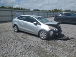 2014 Kia Rio Lx Silver vin: KNADM4A3XE6403586