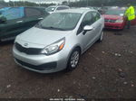 2014 Kia Rio Lx Silver vin: KNADM4A3XE6404706