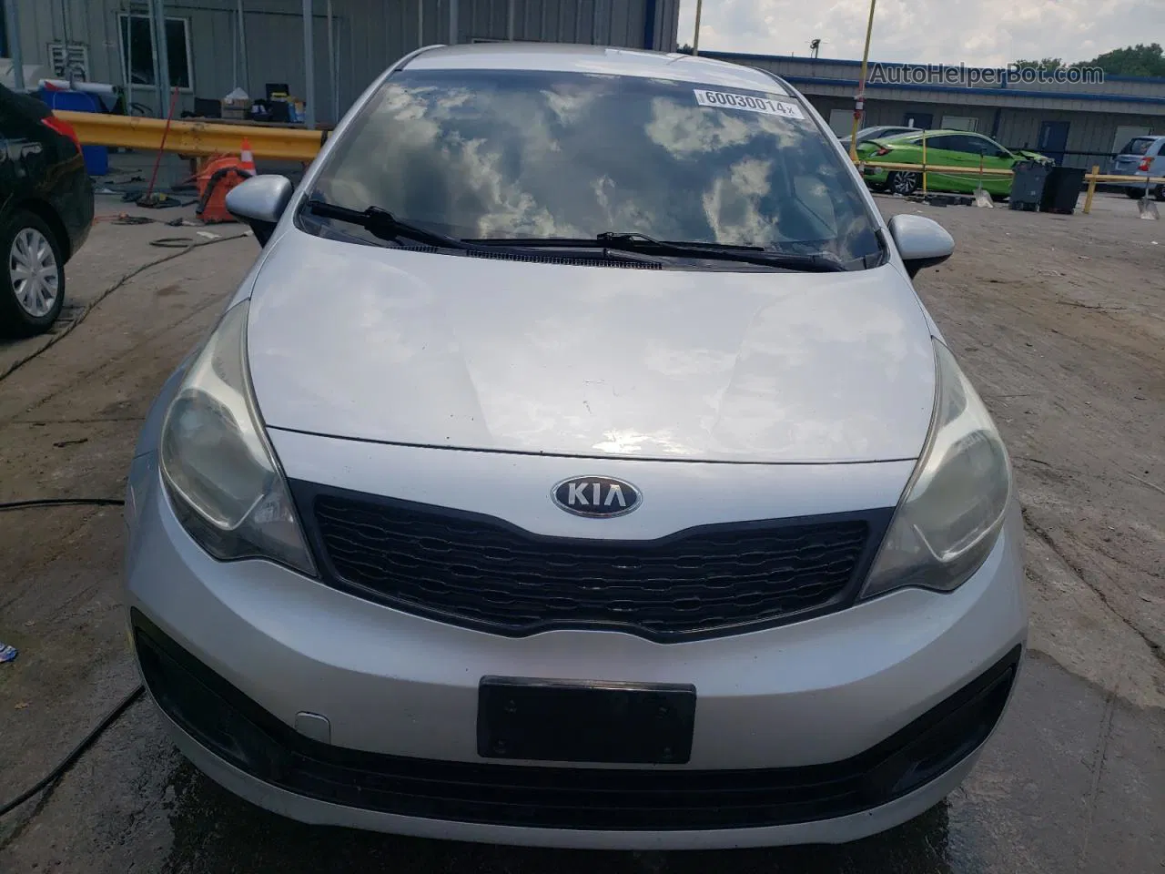 2014 Kia Rio Lx Silver vin: KNADM4A3XE6405645