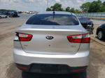 2014 Kia Rio Lx Silver vin: KNADM4A3XE6405645