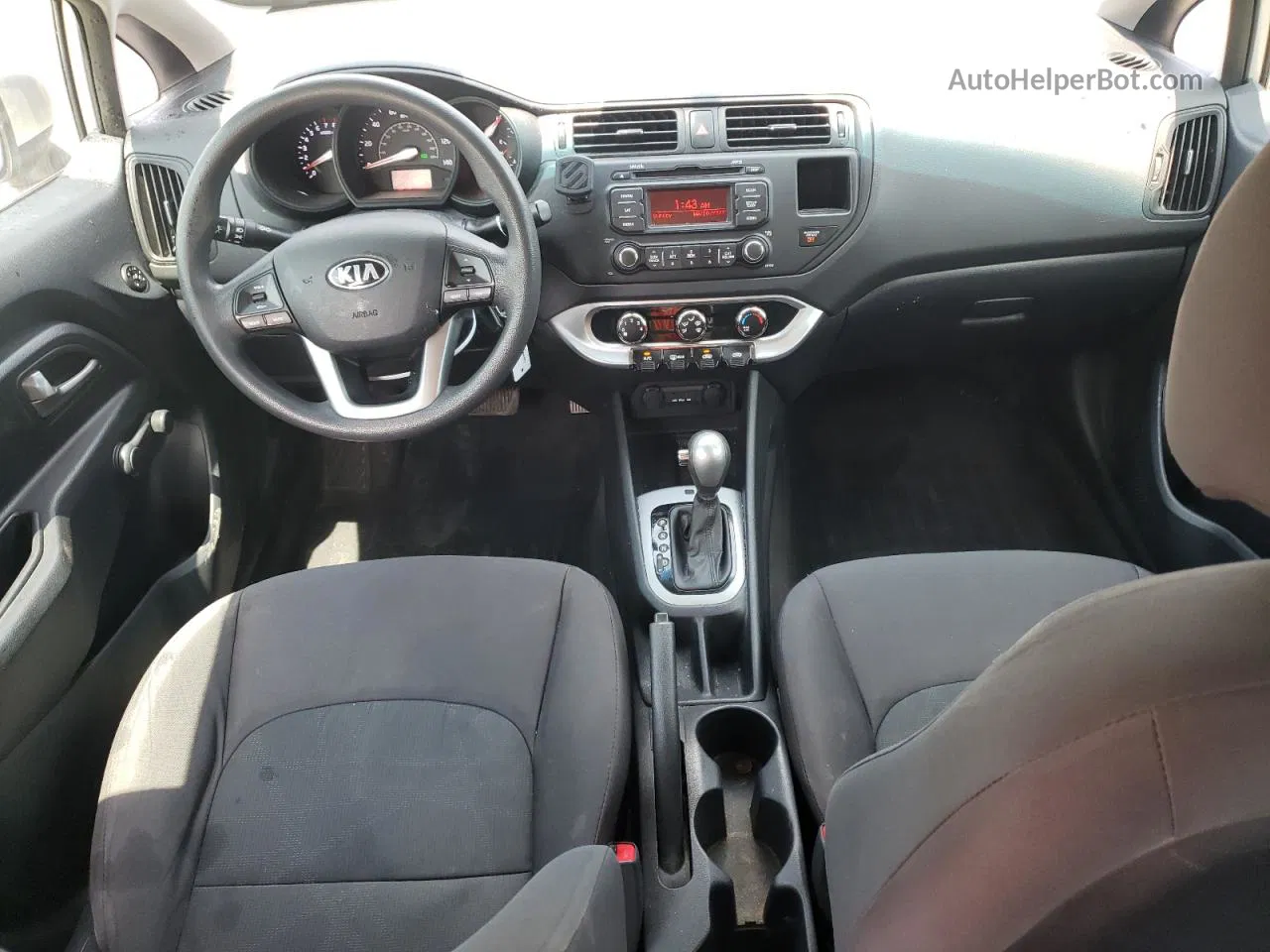 2014 Kia Rio Lx Серебряный vin: KNADM4A3XE6405645