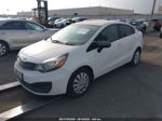 2014 Kia Rio Lx White vin: KNADM4A3XE6411848