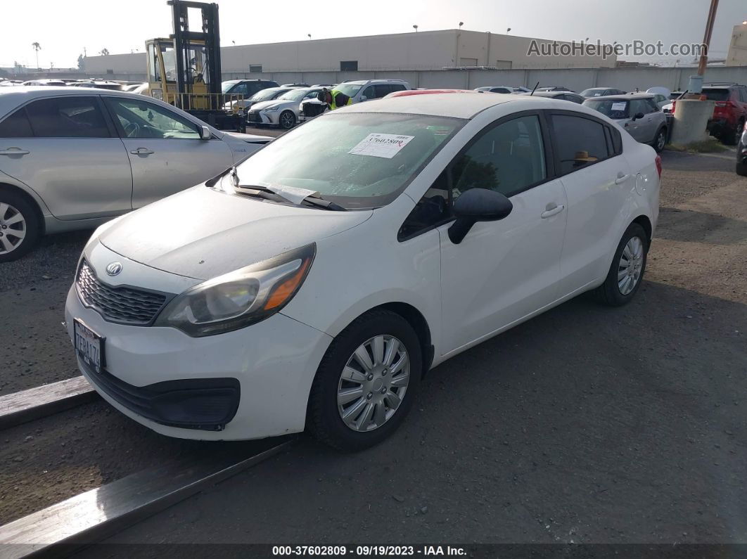 2014 Kia Rio Lx Белый vin: KNADM4A3XE6411848