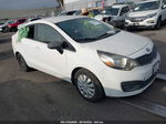 2014 Kia Rio Lx Белый vin: KNADM4A3XE6411848