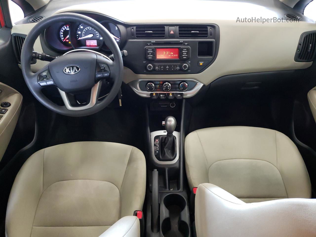 2013 Kia Rio Lx Красный vin: KNADM5A30D6180012