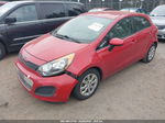 2014 Kia Rio Lx Red vin: KNADM5A30E6420029