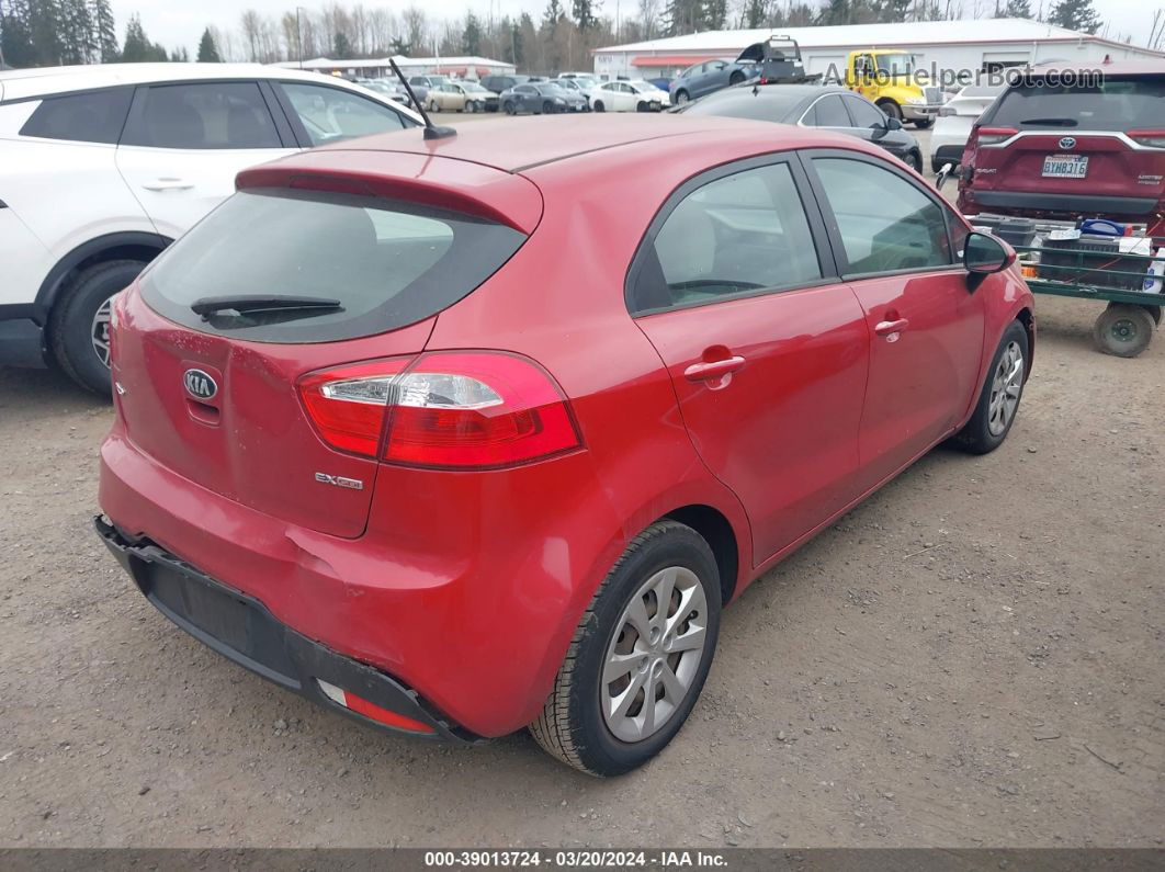 2014 Kia Rio Lx Red vin: KNADM5A30E6420029