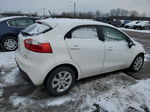 2013 Kia Rio Lx White vin: KNADM5A31D6164191