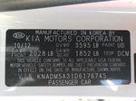 2013 Kia Rio Lx White vin: KNADM5A31D6176745