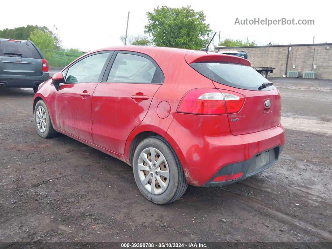 2013 Kia Rio Lx Red vin: KNADM5A31D6228231