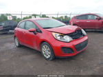 2013 Kia Rio Lx Red vin: KNADM5A31D6228231