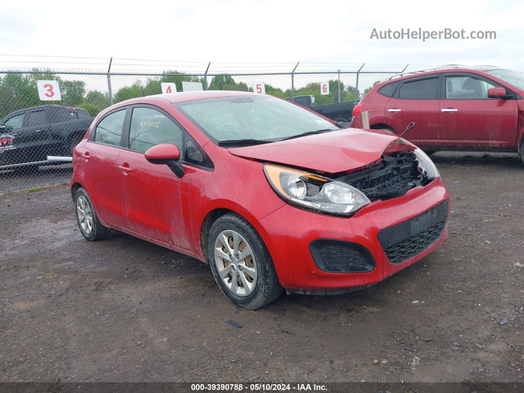 2013 Kia Rio Lx Red vin: KNADM5A31D6228231