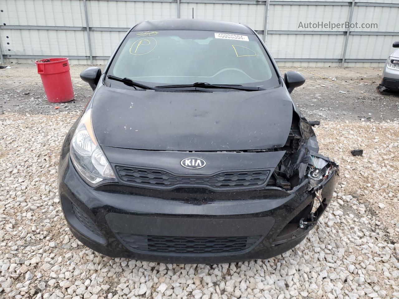 2014 Kia Rio Lx Black vin: KNADM5A31E6354784