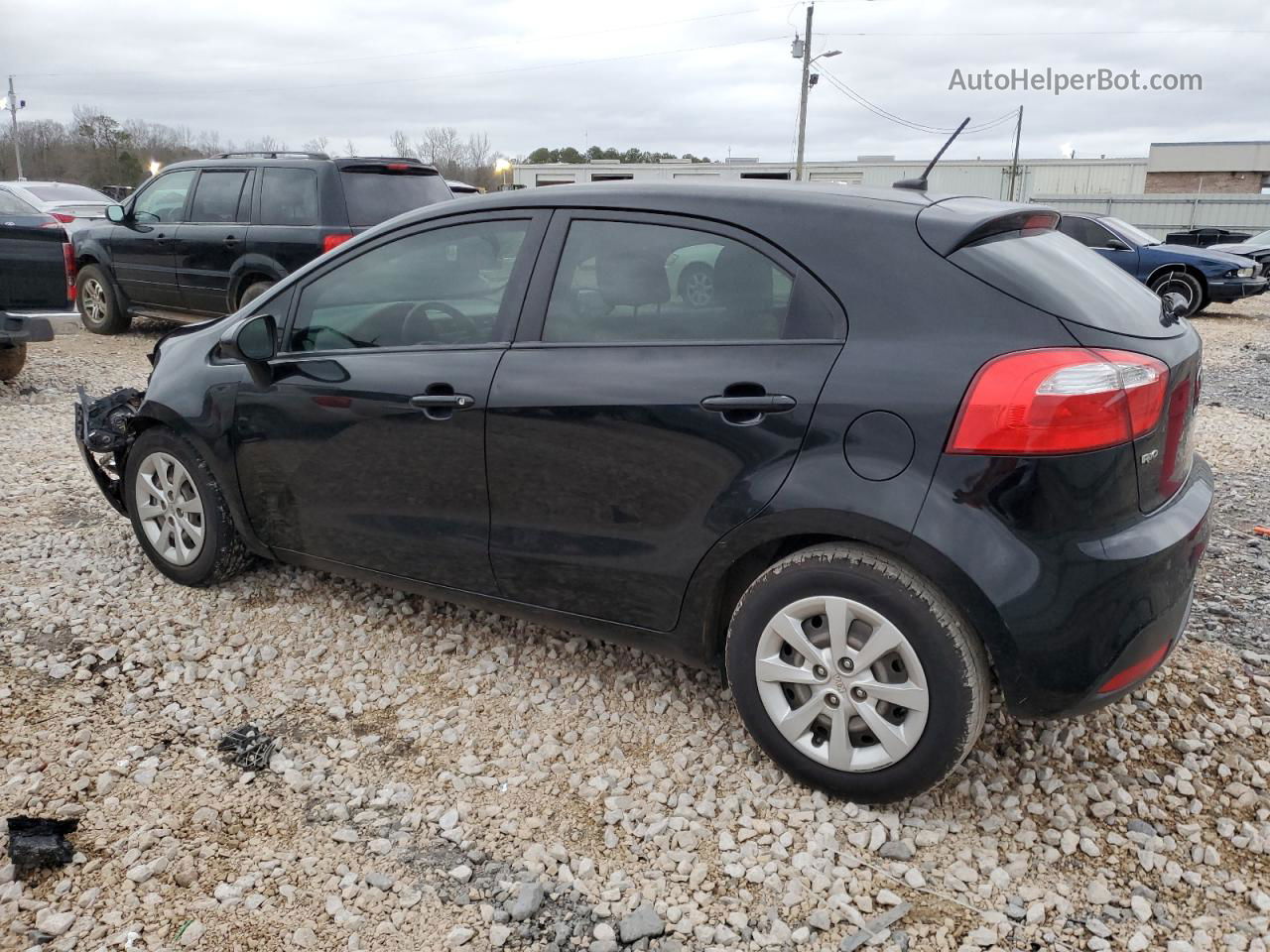 2014 Kia Rio Lx Black vin: KNADM5A31E6354784