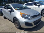 2014 Kia Rio Lx Silver vin: KNADM5A31E6359094