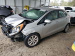 2014 Kia Rio Lx Silver vin: KNADM5A31E6367860