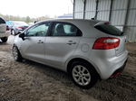 2014 Kia Rio Lx Silver vin: KNADM5A31E6367860