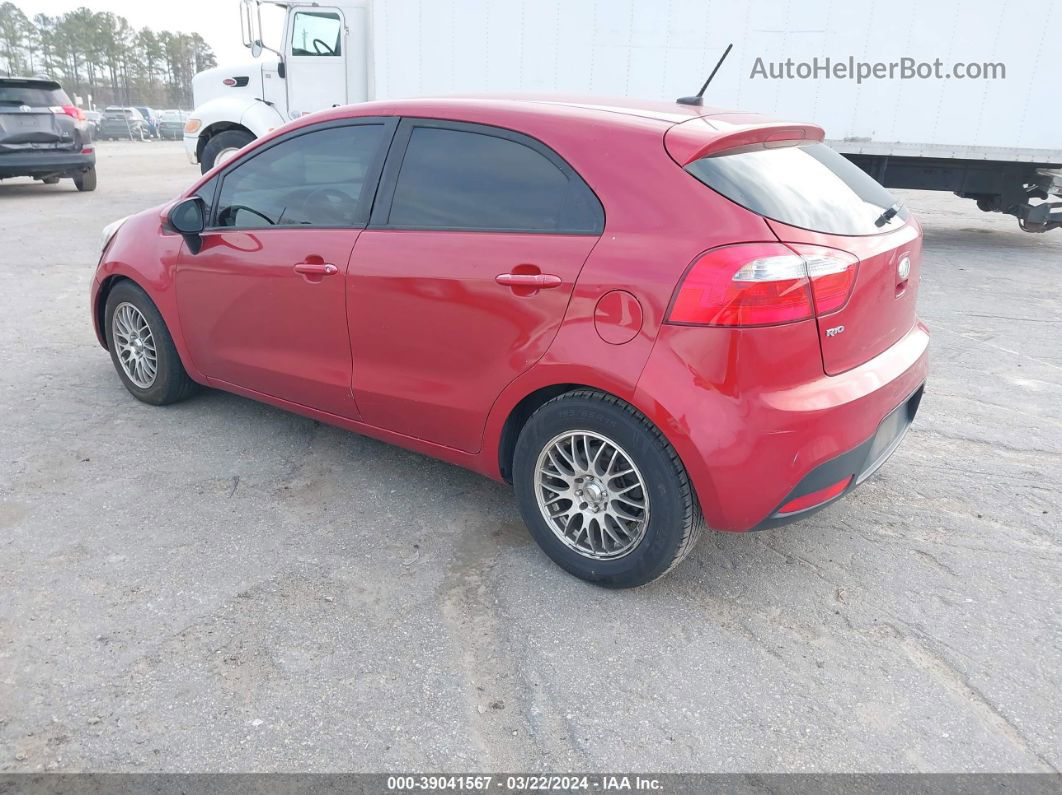 2014 Kia Rio Lx Red vin: KNADM5A31E6413638