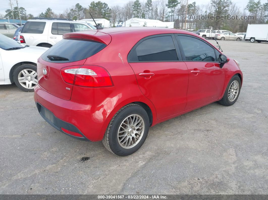 2014 Kia Rio Lx Red vin: KNADM5A31E6413638