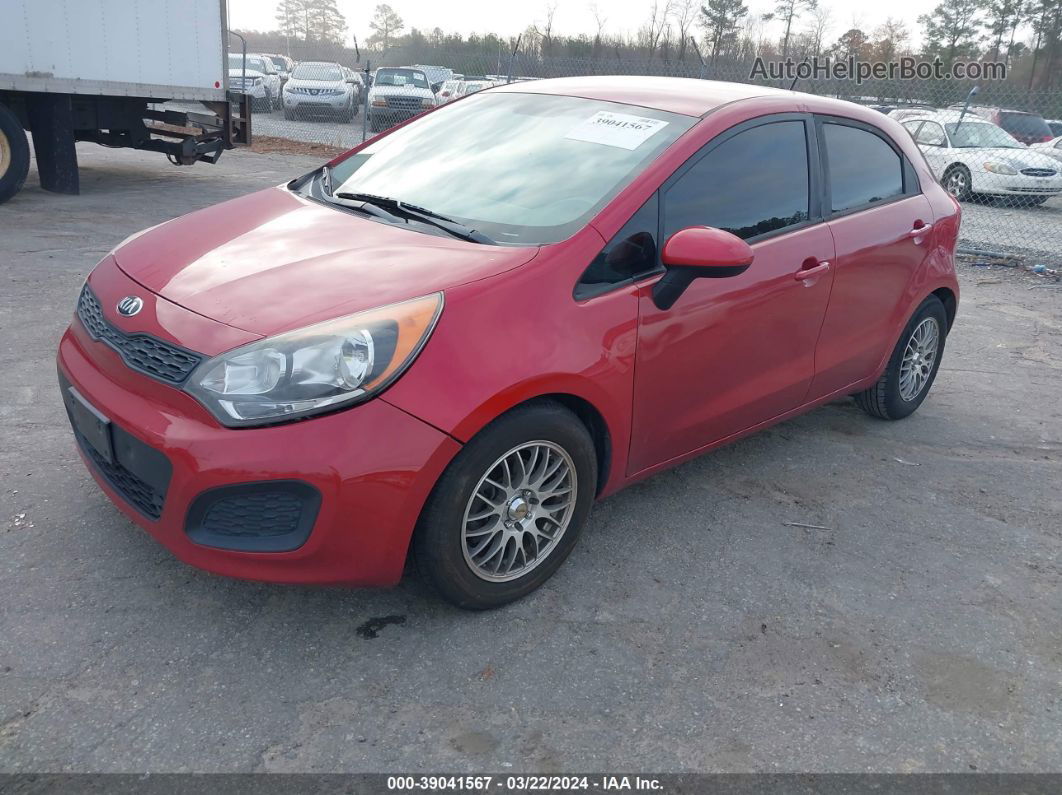 2014 Kia Rio Lx Red vin: KNADM5A31E6413638