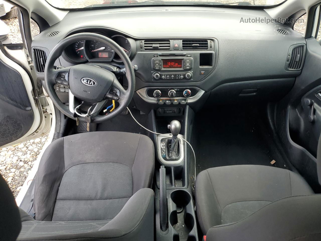 2013 Kia Rio Lx Белый vin: KNADM5A32D6124184