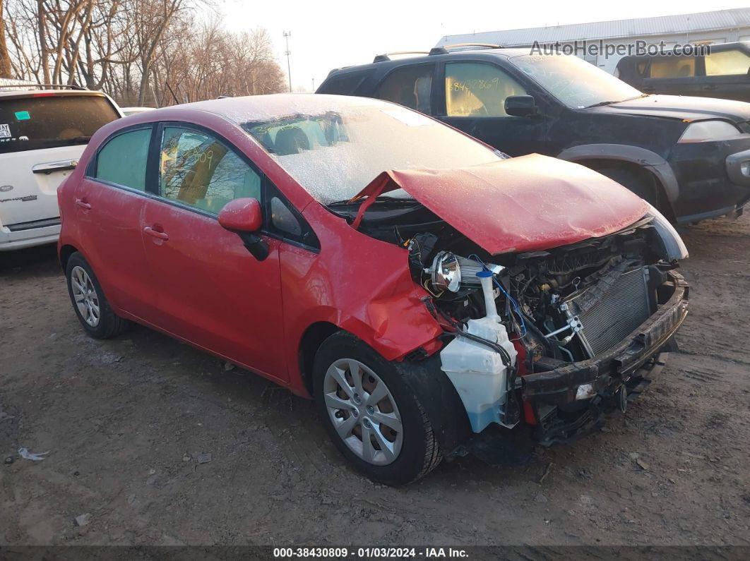 2013 Kia Rio Lx Red vin: KNADM5A32D6164636