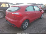 2013 Kia Rio Lx Red vin: KNADM5A32D6164636