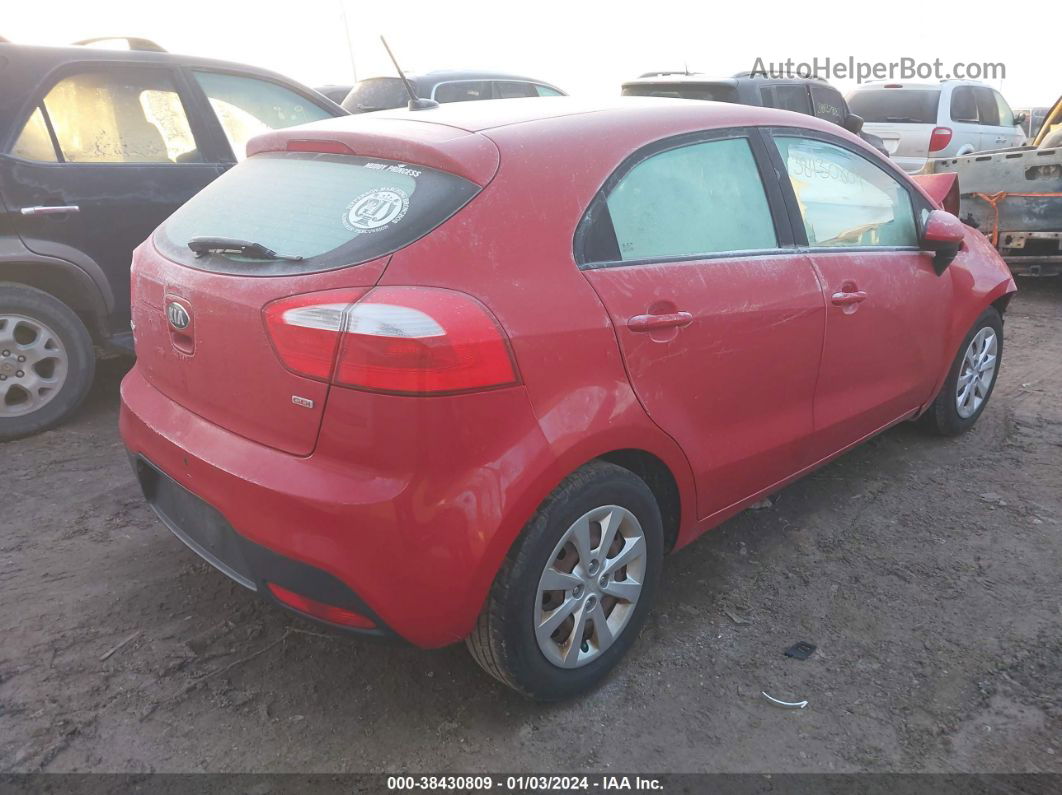 2013 Kia Rio Lx Red vin: KNADM5A32D6164636