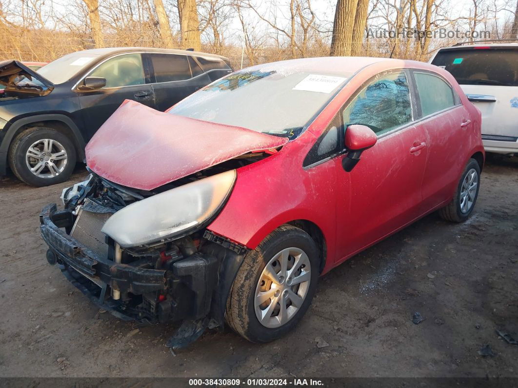 2013 Kia Rio Lx Red vin: KNADM5A32D6164636