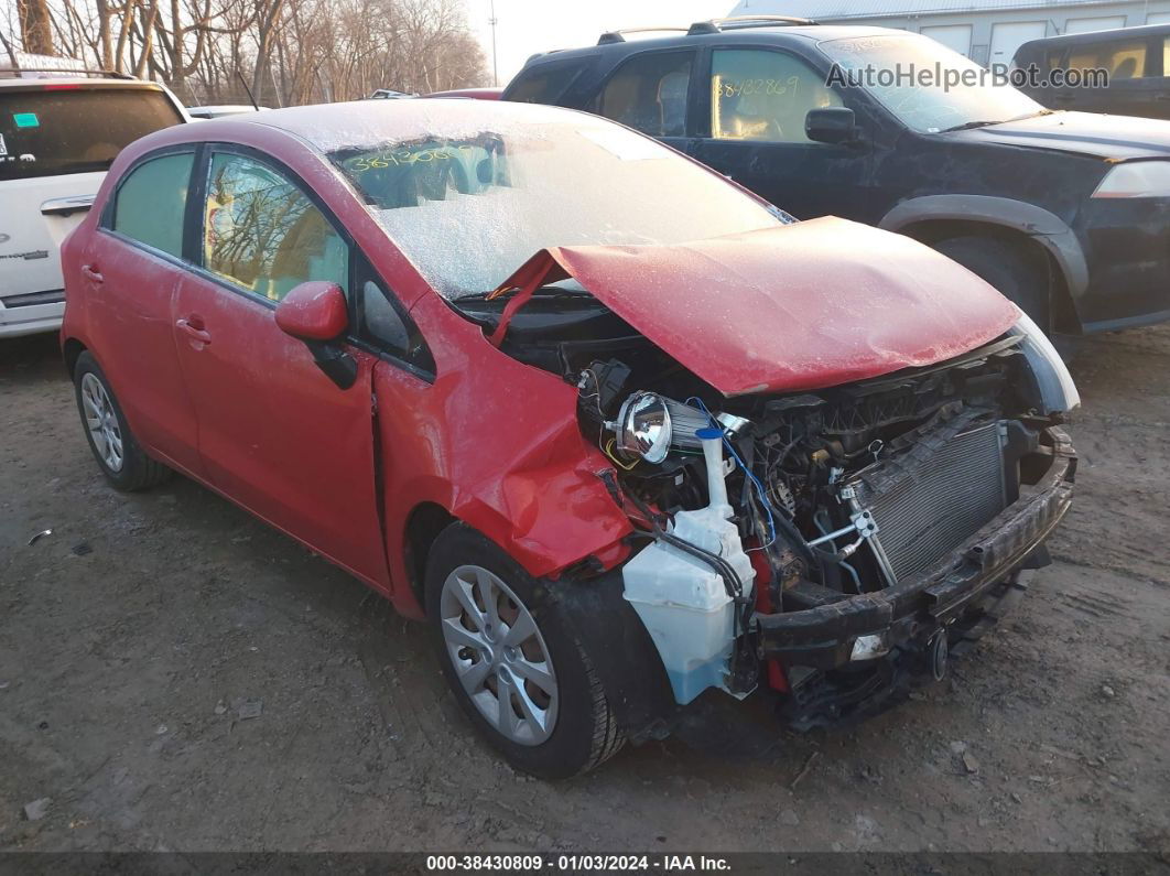 2013 Kia Rio Lx Red vin: KNADM5A32D6164636