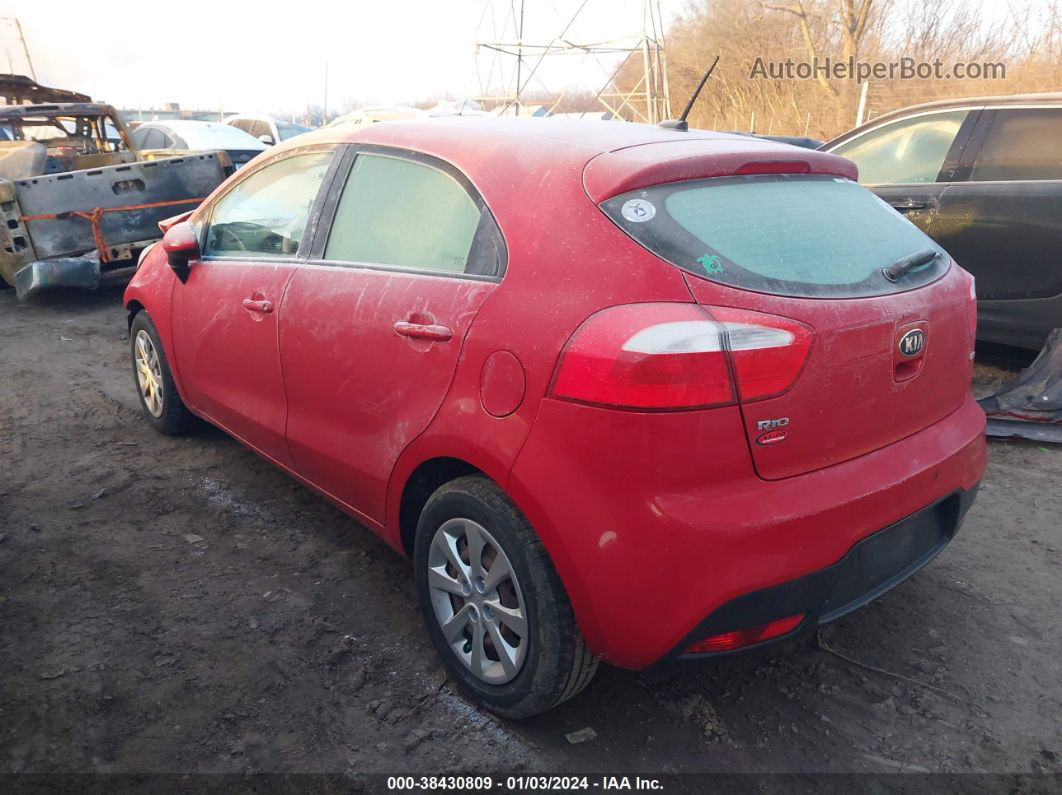 2013 Kia Rio Lx Red vin: KNADM5A32D6164636