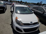 2013 Kia Rio Lx White vin: KNADM5A32D6170999