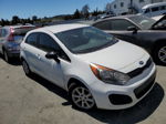 2013 Kia Rio Lx White vin: KNADM5A32D6170999