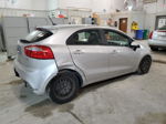 2013 Kia Rio Lx Silver vin: KNADM5A32D6226682