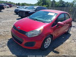 2013 Kia Rio Lx Red vin: KNADM5A32D6276045