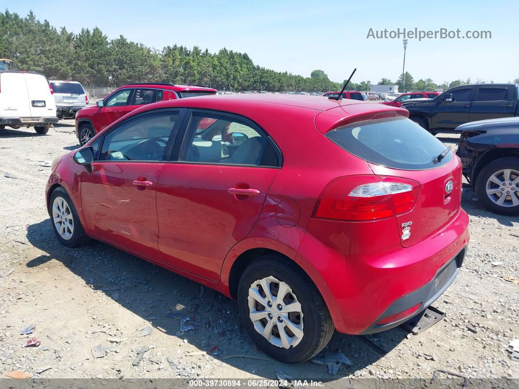 2013 Kia Rio Lx Red vin: KNADM5A32D6276045