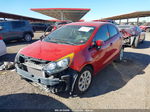 2014 Kia Rio Lx Red vin: KNADM5A32E6410442