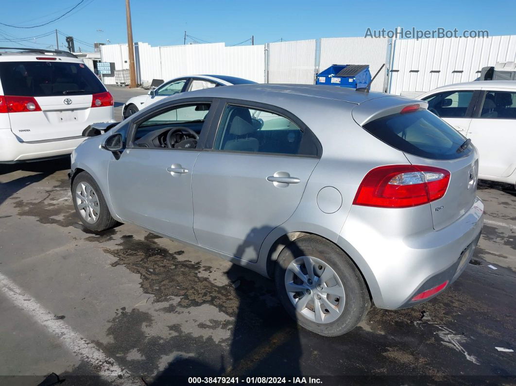 2014 Kia Rio Lx Silver vin: KNADM5A32E6419464