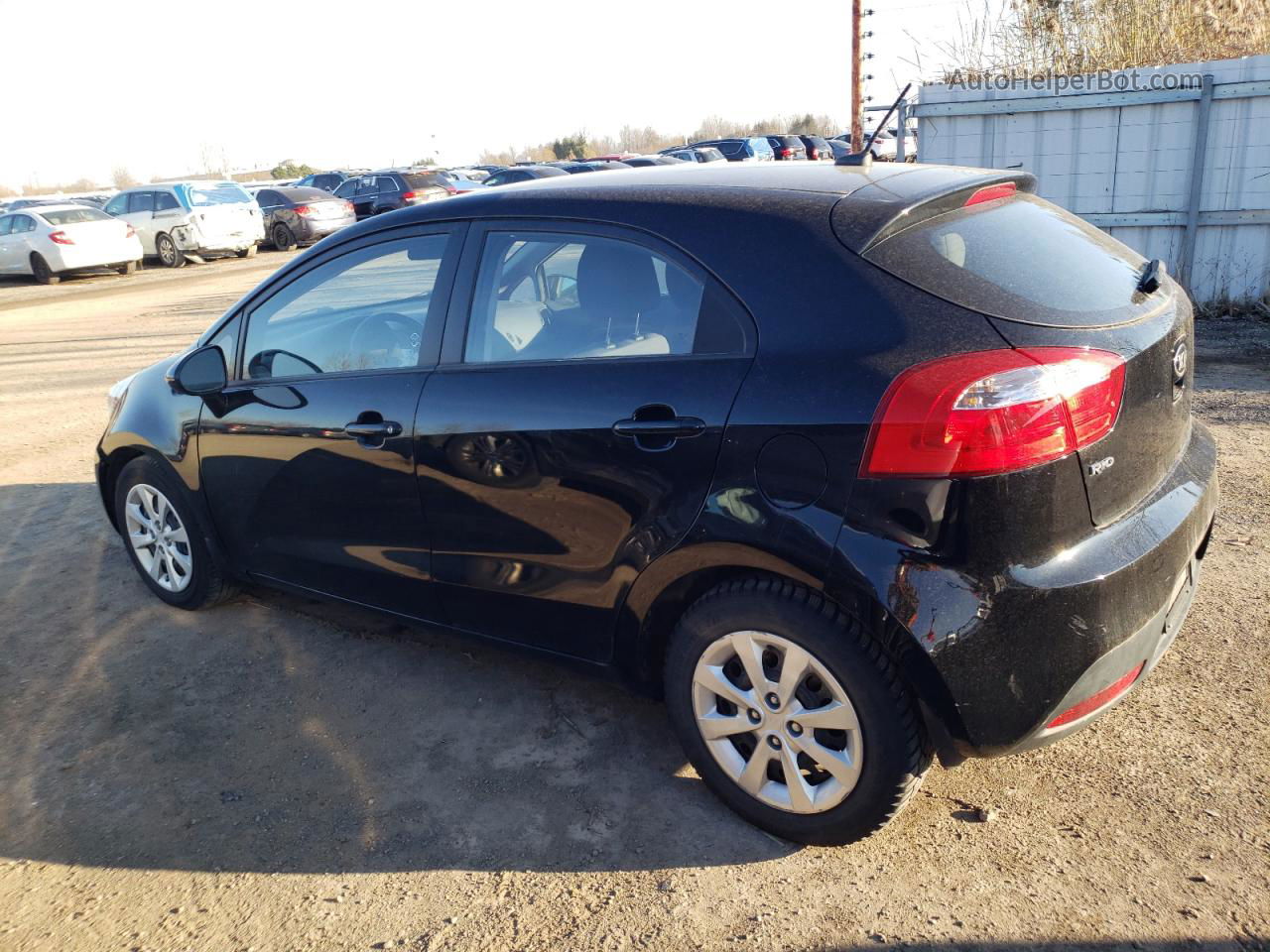 2014 Kia Rio Lx Black vin: KNADM5A32E6926994