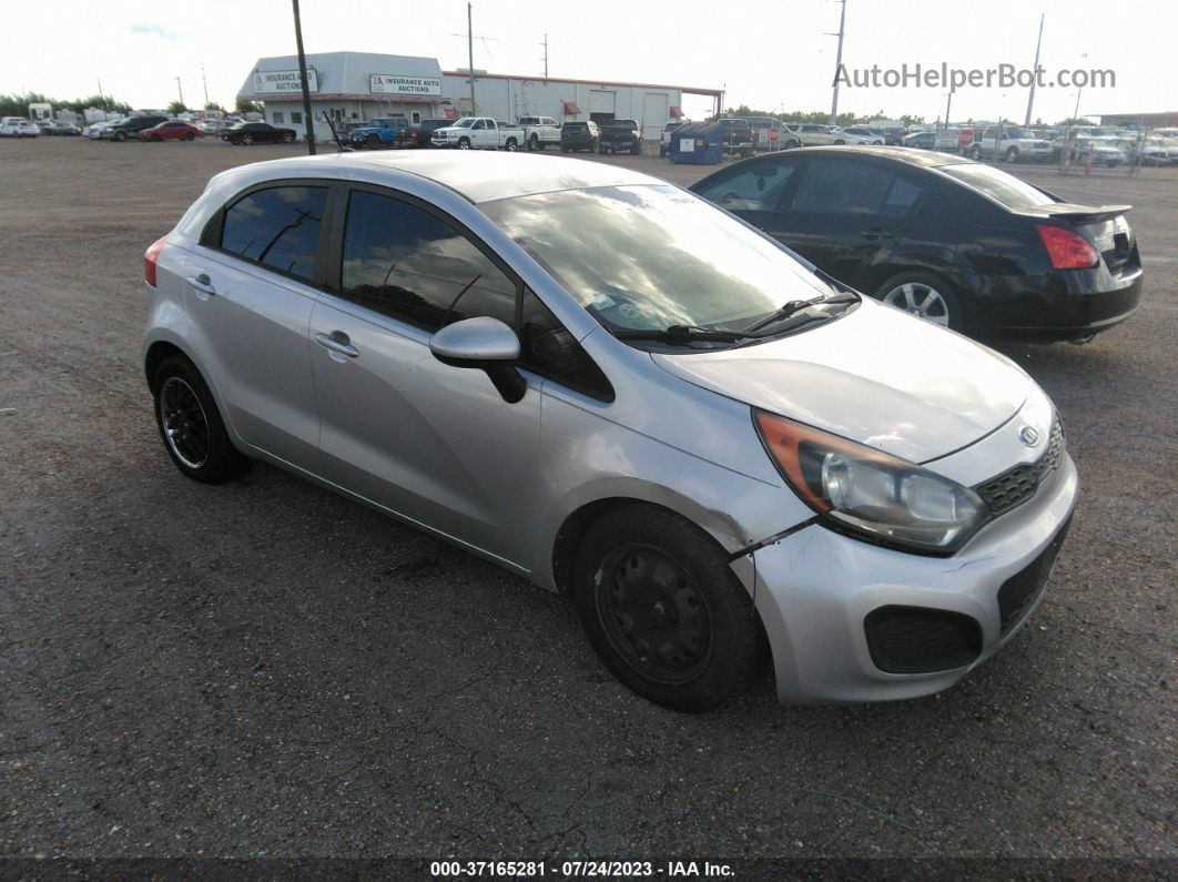 2013 Kia Rio Lx Серебряный vin: KNADM5A33D6103313