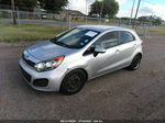 2013 Kia Rio Lx Silver vin: KNADM5A33D6103313