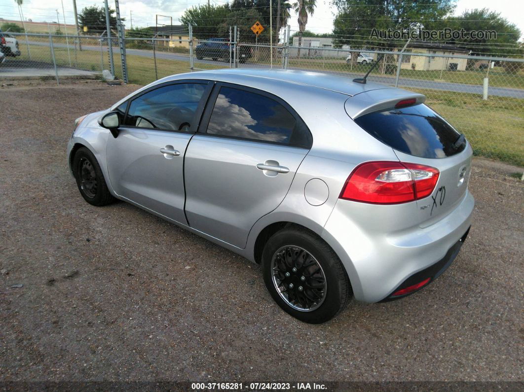 2013 Kia Rio Lx Silver vin: KNADM5A33D6103313