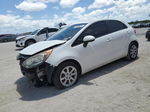 2013 Kia Rio Lx White vin: KNADM5A33D6121231