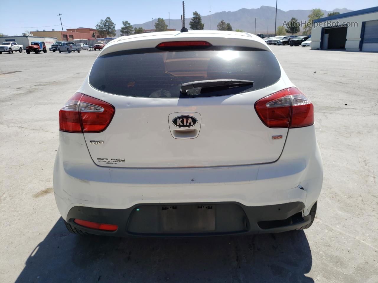 2013 Kia Rio Lx Белый vin: KNADM5A33D6151698