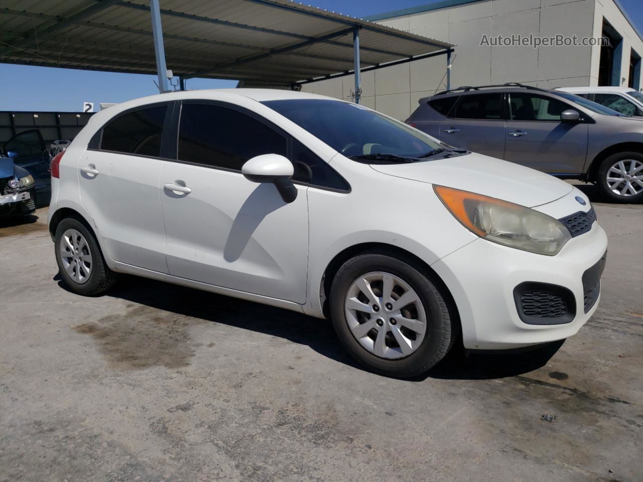 2013 Kia Rio Lx Белый vin: KNADM5A33D6151698