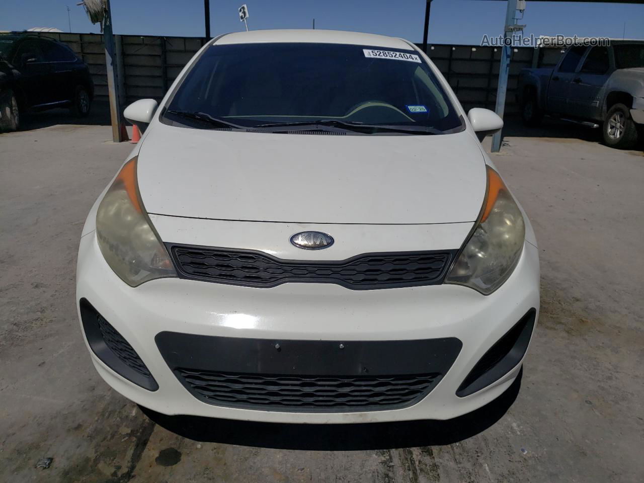 2013 Kia Rio Lx Белый vin: KNADM5A33D6151698