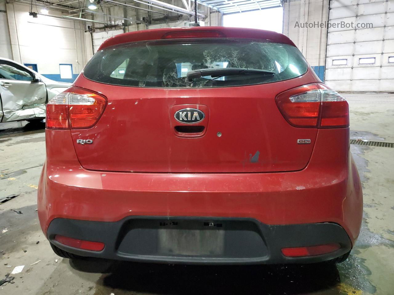 2013 Kia Rio Lx Red vin: KNADM5A33D6152320