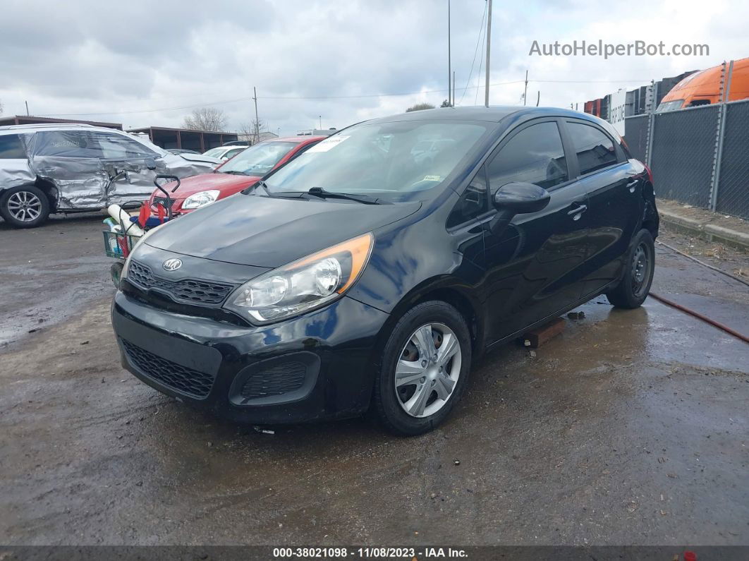 2013 Kia Rio Lx Black vin: KNADM5A33D6224763